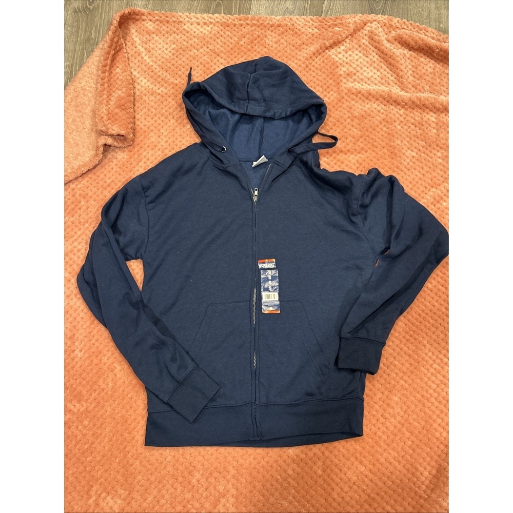 Mission Ridge Men's Navy Blue Long‎ Sleeve Hooded Hoodie Sweatshirt Size Small